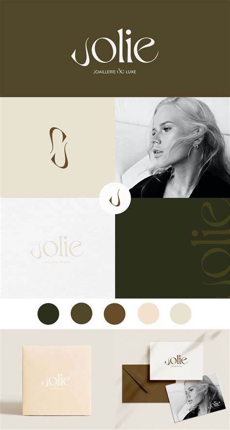 Branding Design And Logo For Jolie A Brand Of Luxury Jewelry Elegant