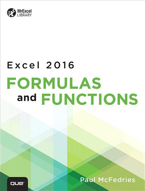 Excel 2016 Formulas and Functions | InformIT