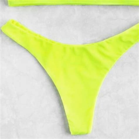 Swim Neon Yellow Bikini Set Poshmark