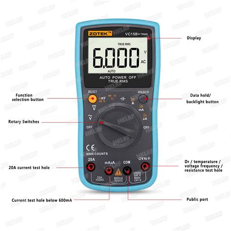 Zotek Vc B Digitale Multimeter True Rms Te Grandado