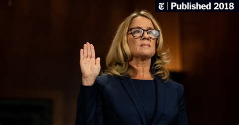 Opinion Christine Blasey Ford’s Riveting Persuasive Testimony The New York Times