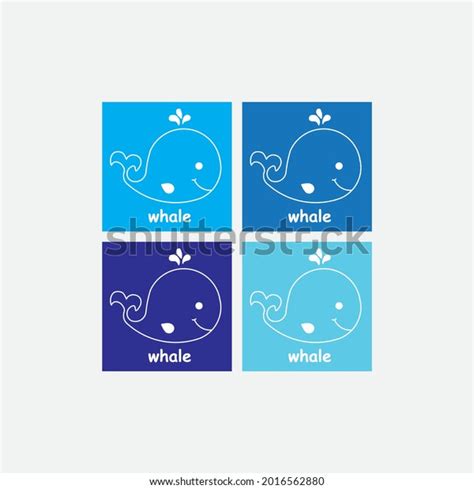 Set Whale Cartoon Outline Silhouette Blue Stock Vector (Royalty Free) 2016562880 | Shutterstock