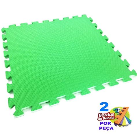 Tapete Eva Tatame Emborrchado Grosso 20mm Luta Academia Verde Bandeira