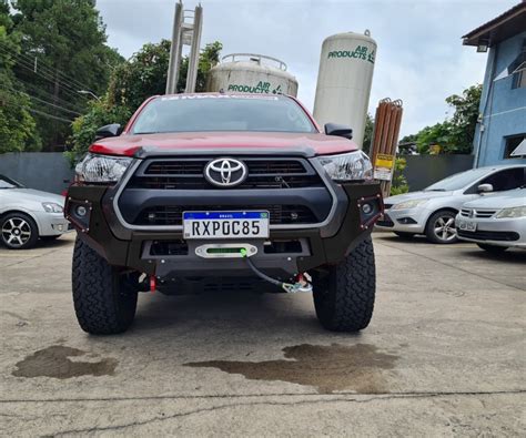 Parachoque Traseiro De A O Toyota Hilux Max Offroad