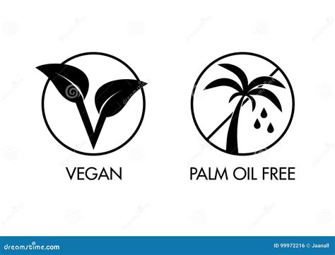 Palm Oil Free Logos Stock Photo Cartoondealer