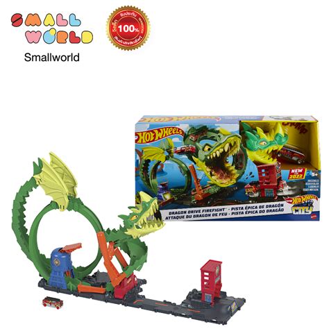 Hot Wheels City Dragon Drive Firefight HDP ฮอตวลซต ชดรางมงกรบกสถานดบเพลง รน