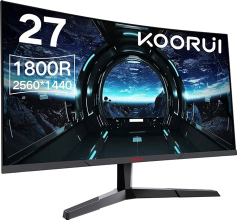 Koorui 27 Inch 2k Qhd 144hz 1ms Curved Gaming 49 Off