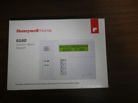 6160 Honeywell Home Alphanumeric Programming Hardwired Alarm Keypad