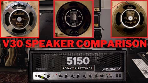 V30 Speaker Comparison Marshall Vintage Fryette P50e And Celestion