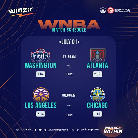 Wnba Match Schedule July 1