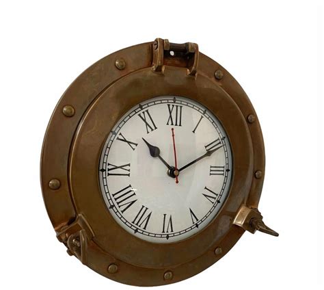 Maritime Brass Porthole Ship Brass Porthole Antique Clock Etsy