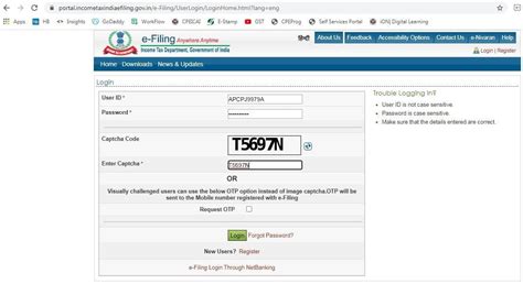 Income Tax E Filing Portal