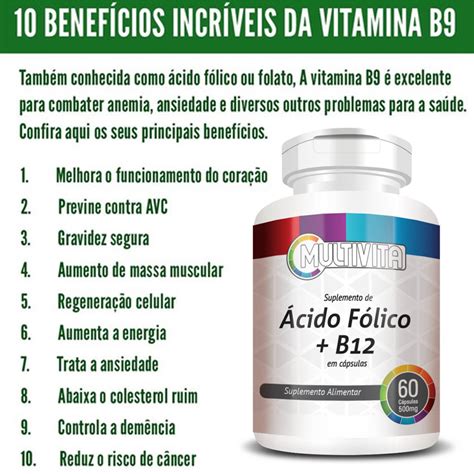 Vitamina B12 Ácido Fólico Ferro 60cps