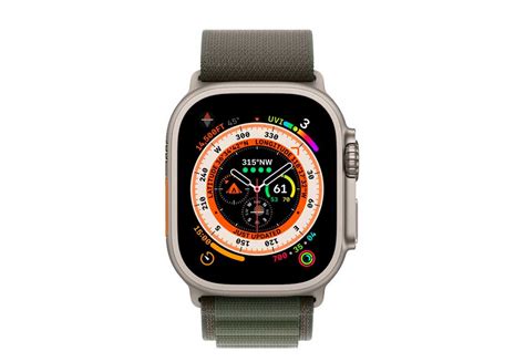 Купить Apple Watch Ultra 49mm Titanium Case With Green Alpine Loop Mnhj3 Интернет магазин