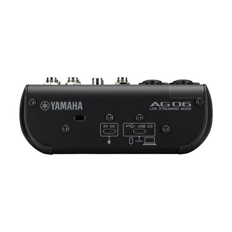 Yamaha Ag06 Mk2 6 Channel Mixer And Usb Audio Interface Black