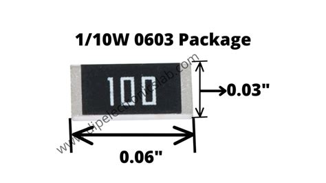 Smd Resistor Package Details Power Rating Size Dimension Value