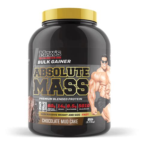 Maxs Absolute Mass Gainer Protein Powder Available Now