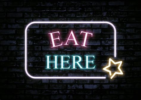 Eat Here Neon Sign Free Photo On Pixabay Pixabay