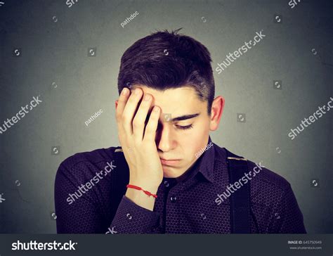 Portrait Sad Man Looking Down Stock Photo 645750949 | Shutterstock