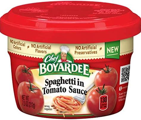 Chef Boyardee Spaghetti In Tomato Sauce Microwave Food 7