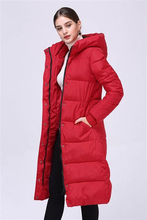 Long Hooded Parka Coat Long Puffer Coat Puffer Coat Winter Jackets