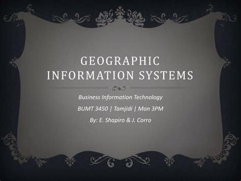 Ppt Geographic Information Systems Powerpoint Presentation Free Download Id 1558936