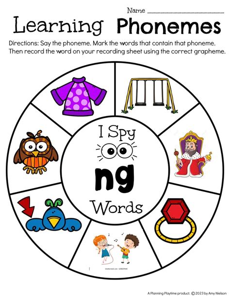 Consonant Phoneme Activities Planning Playtime