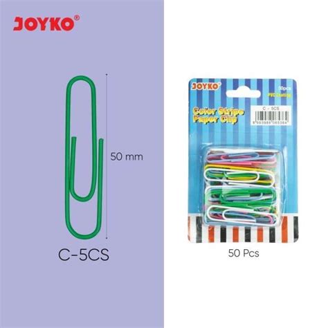 Jual Paper Clip Klip Penjepit Kertas Joyko C 5cs 50pcs Di Seller Azka