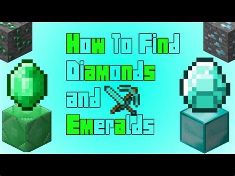 Minecraft How To Find Diamonds And Emeralds Easy Youtube