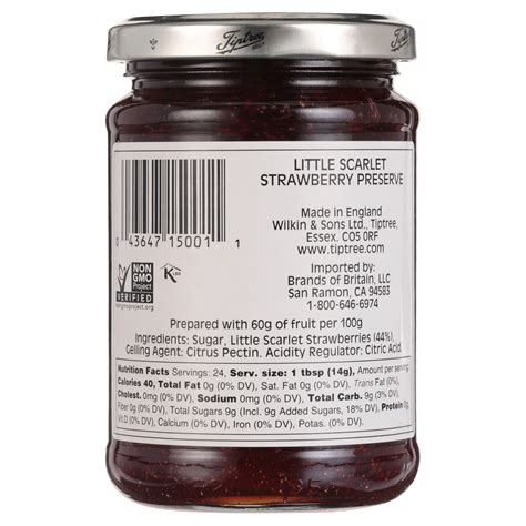 Tiptree Little Scarlet Strawberry Preserve 12 Ounce Jar