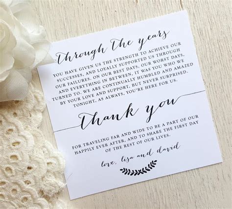 PRINTED Wedding Reception Thank You Card - Style TY98 - BOMBSHELL ...