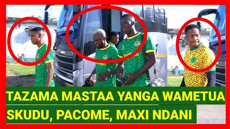 TAZAMA WACHEZAJI WA YANGA WALIVYOTUA UWANJANI TAYARI KWA MECHI PACOME