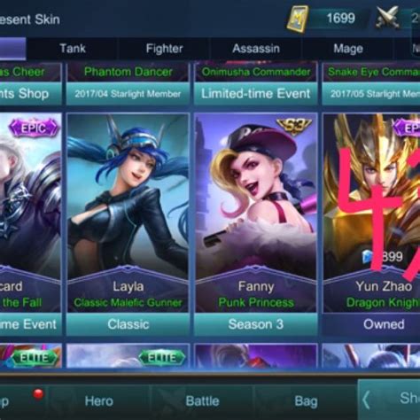 Mobile legends skins, Video Gaming, Gaming Accessories, Game Gift Cards ...