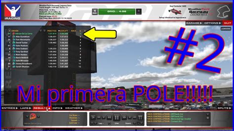 Mi Primera POLE Luego La Carrera Ya Tal IRACING Gameplay En