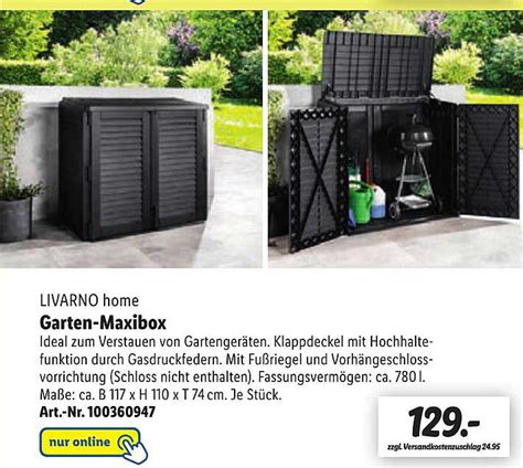 Livarno Home Garten Maxibox Angebot Bei Lidl Prospekte De