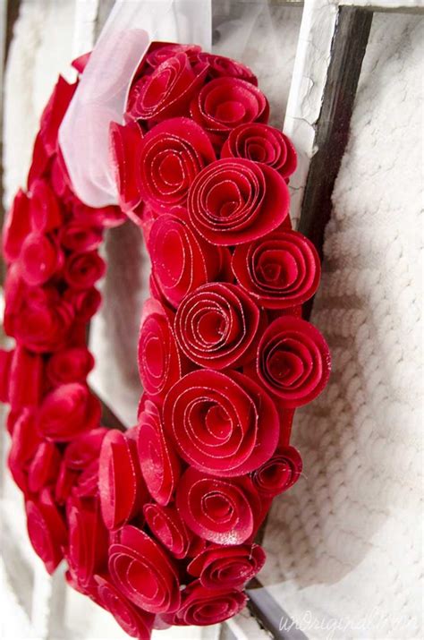 DIY Paper Rosette Wreath With Free Cut File UnOriginal Mom