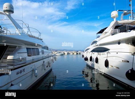 Exclusive Yacht Harbour Of Puerto Banus Near Marbella Costa Del Sol