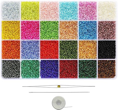 Ph Pandahall Bo Tes Couleurs Perles De Rocaille En Verre Perles