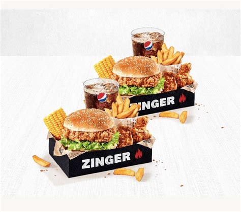 Zinger Burger Box Meals For Via App Kfc Hotukdeals