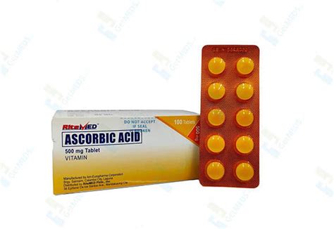 Ritemed Ascorbic Acid Vitamins 500 Mg 1 Tablet Lazada Ph