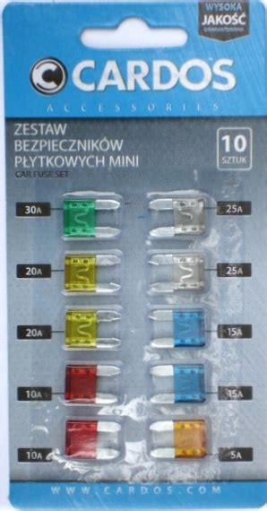 K2 CARDOS BEZPIECZNIKI PŁYTKOWE MINI ZESTAW 10SZT AA301M za 8 49 zł z