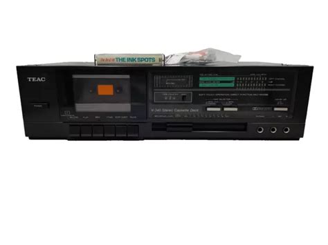 Teac V 340 Stereo Cassette Tape Deck Player Recorder Vintage Hifi Black Retro Eur 15406