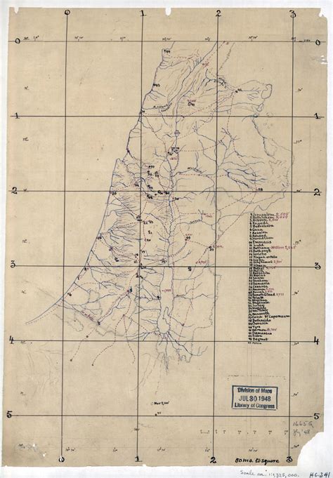 Large Detailed Old Sketch Map Of Palestine X Palestine Asia