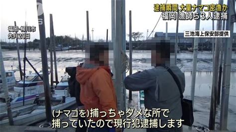 【画像】ナマコ350kgを密漁した疑いで漁師ら3人を逮捕 それぞれ罰金50万円 ライブドアニュース