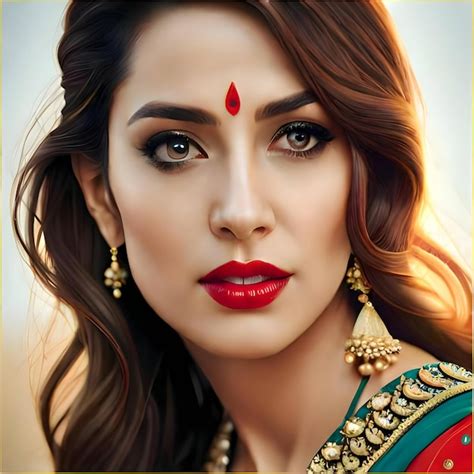 Premium Ai Image A Beautiful Indian Women Close Up Generated By Ai