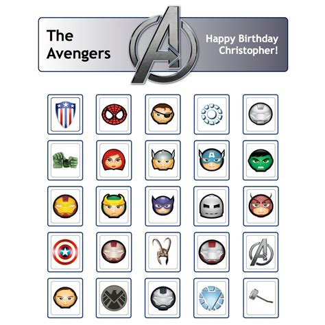 Avengers Cupcake Toppers Free Printable