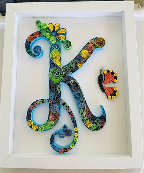 Paper Quilling Wall Art Framed Quilling Art Wall Decor Etsy