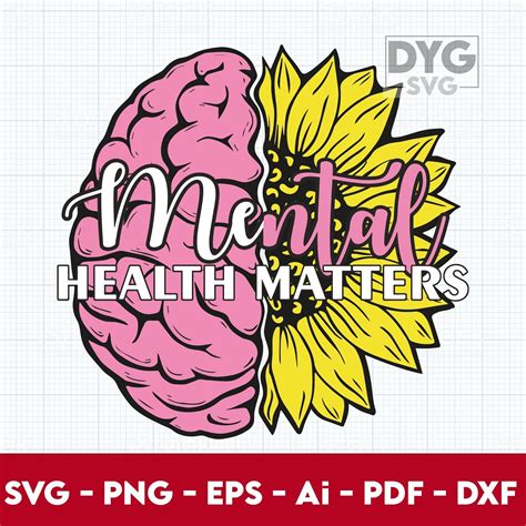 Mental Health Matters Svg Mental Health Svg Flower Mental Health