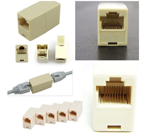 Emenda Femea Plug Rj45 Cabo Rede Utp Lan Roteador Portas Hub R 76 90