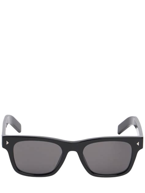 Square Acetate Sunglasses Prada Men Luisaviaroma